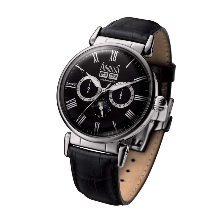 Photo: Arbutus Broadway Automatic Black Dial Mens Watch AR610SBB