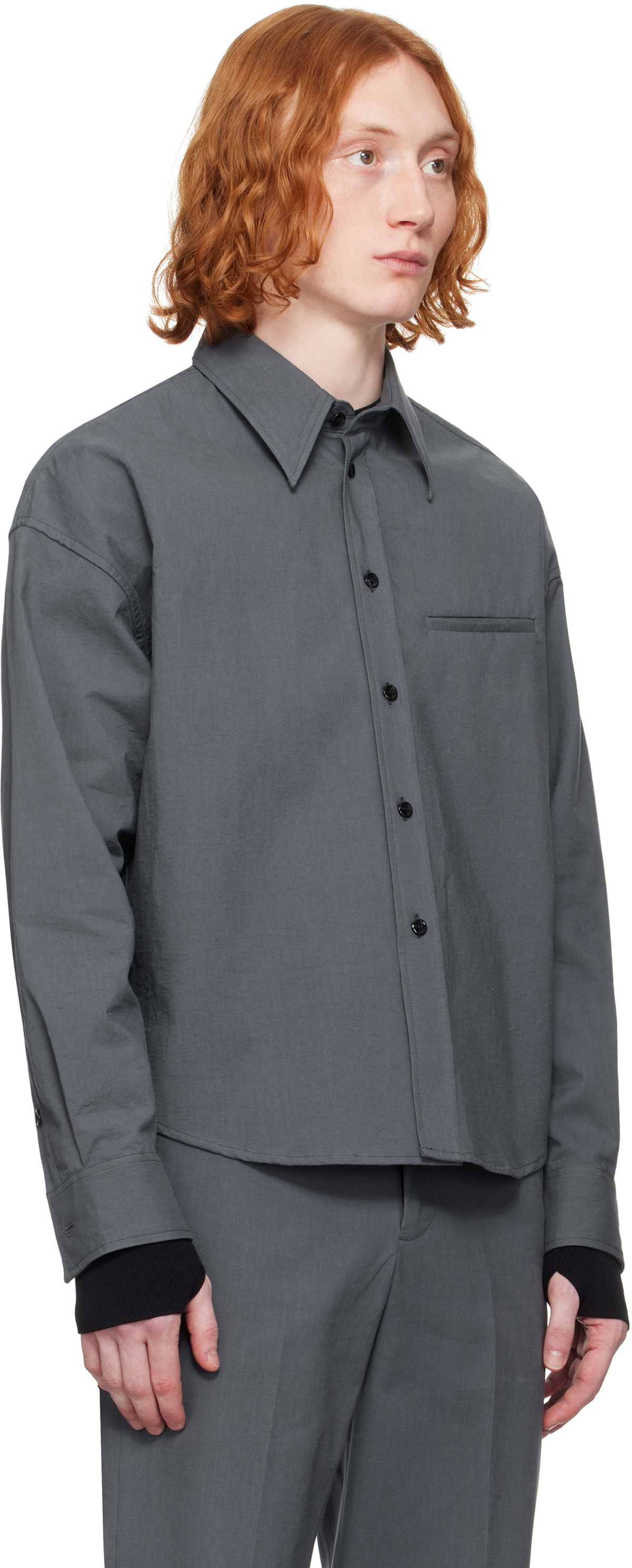OUAT Gray Office Shirt