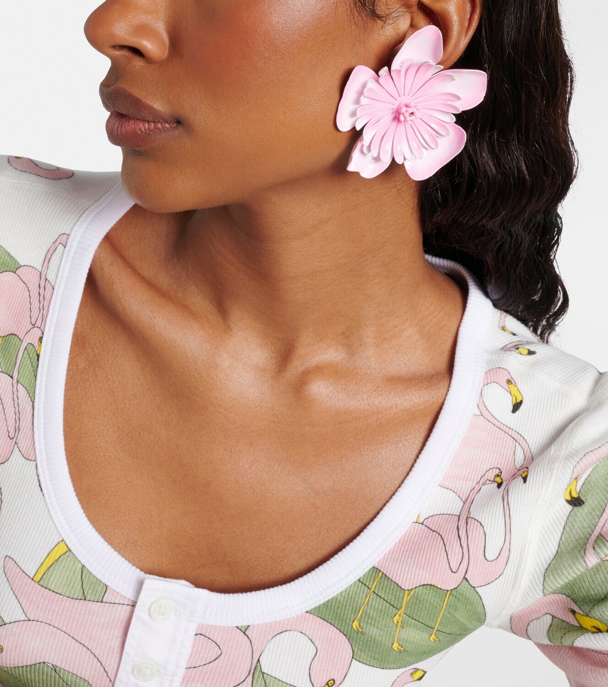 Chloé Floral clip-on earrings