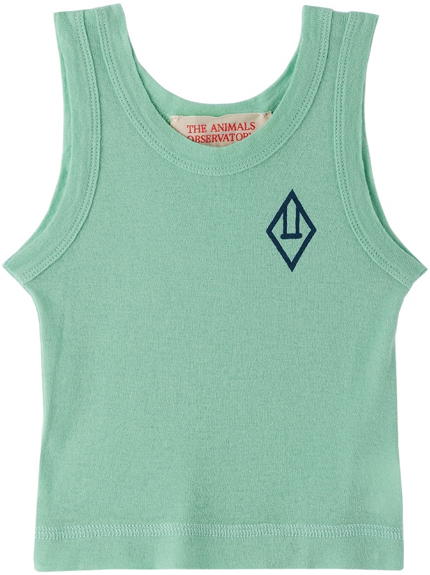 Photo: The Animals Observatory Baby Green Logo Tank Top