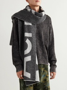 Acne Studios - Reversible Two-Tone Intarsia Wool-Blend Scarf