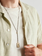 Jacquie Aiche - Gold, Silk, Diamond and Emerald Necklace