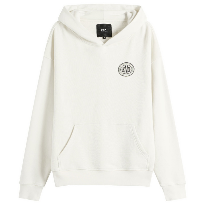 Photo: END. Leisure Pullover Hoodie in Smoke White