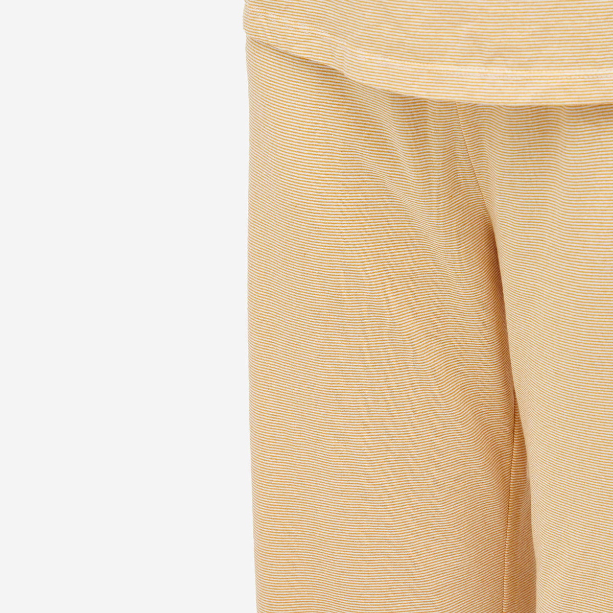 DONNI. Women's Jersey Stripe Simple Pant in Butter Stripe