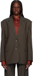 GIA STUDIOS Gray Demie Blazer