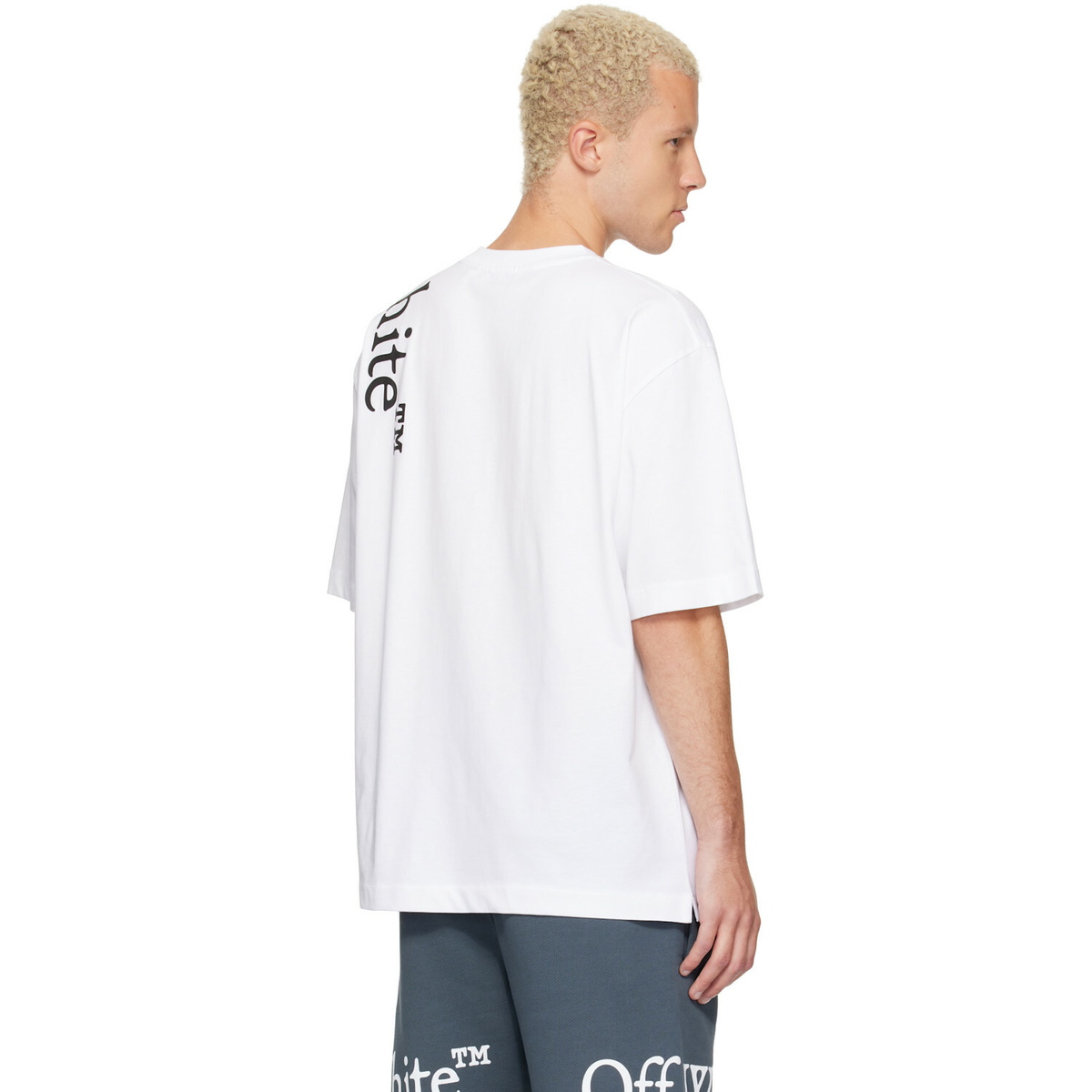 Off-White White Vertical Bookish Skate T-shirt
