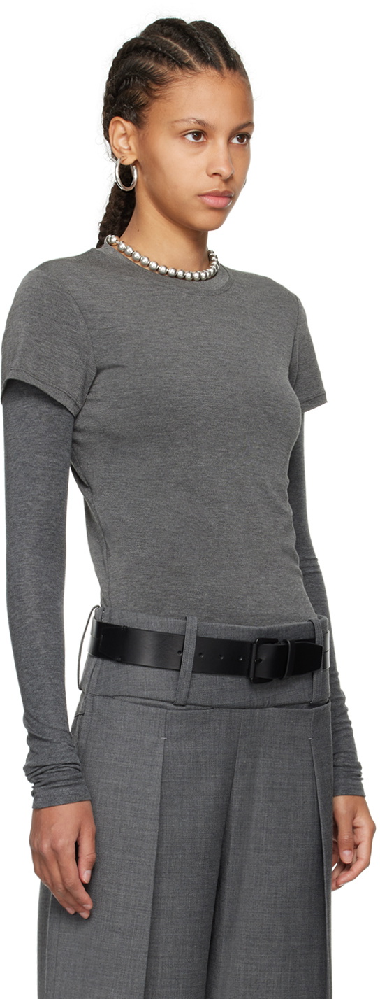 Fax Copy Express Gray 'The Fitted' T-Shirt