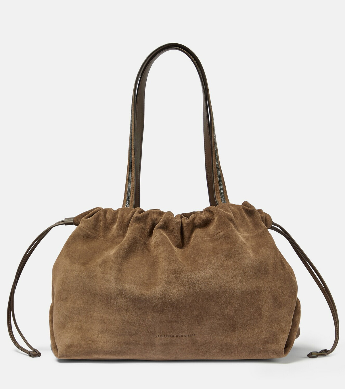 Brunello Cucinelli Embellished suede shopper bag Brunello Brunello Cucinelli Embellished suede shopper bag Brunello