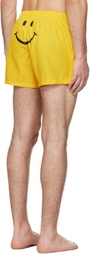 Moschino Yellow Smile Swim Shorts