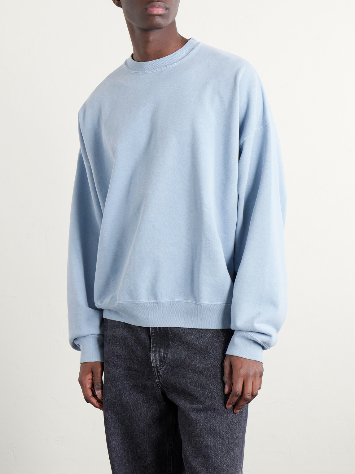 Remi Relief - Cotton-Jersey Sweatshirt - Blue
