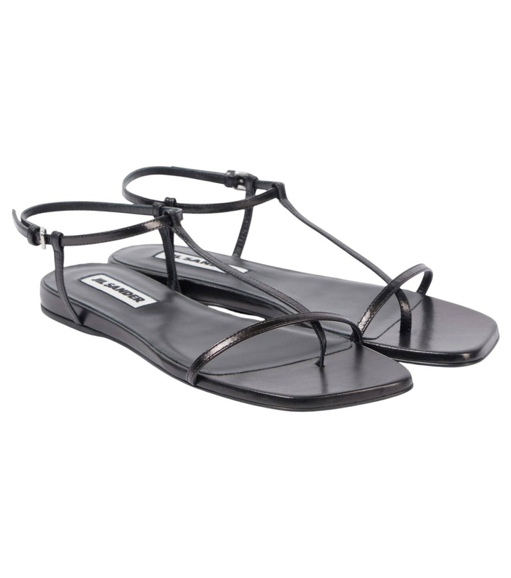 Photo: Jil Sander Leather thong sandals