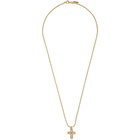 Emanuele Bicocchi SSENSE Exclusive Gold Medium Cross Necklace