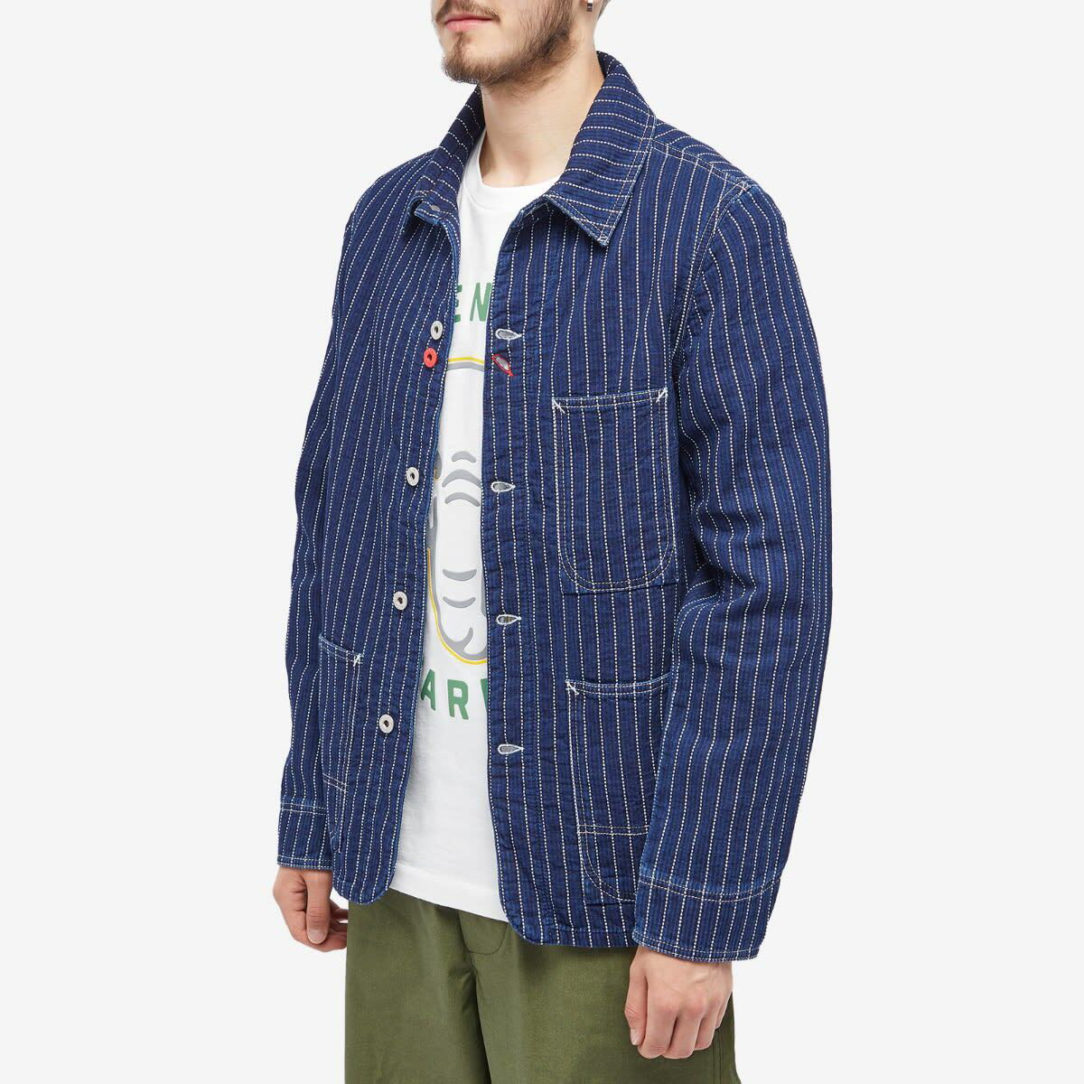 KENZO Denim Workwear Jacket in Blue for Men