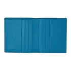Prada Black and Blue Saffiano Active Wallet