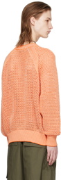 AFTER PRAY Orange Raglan Sweater