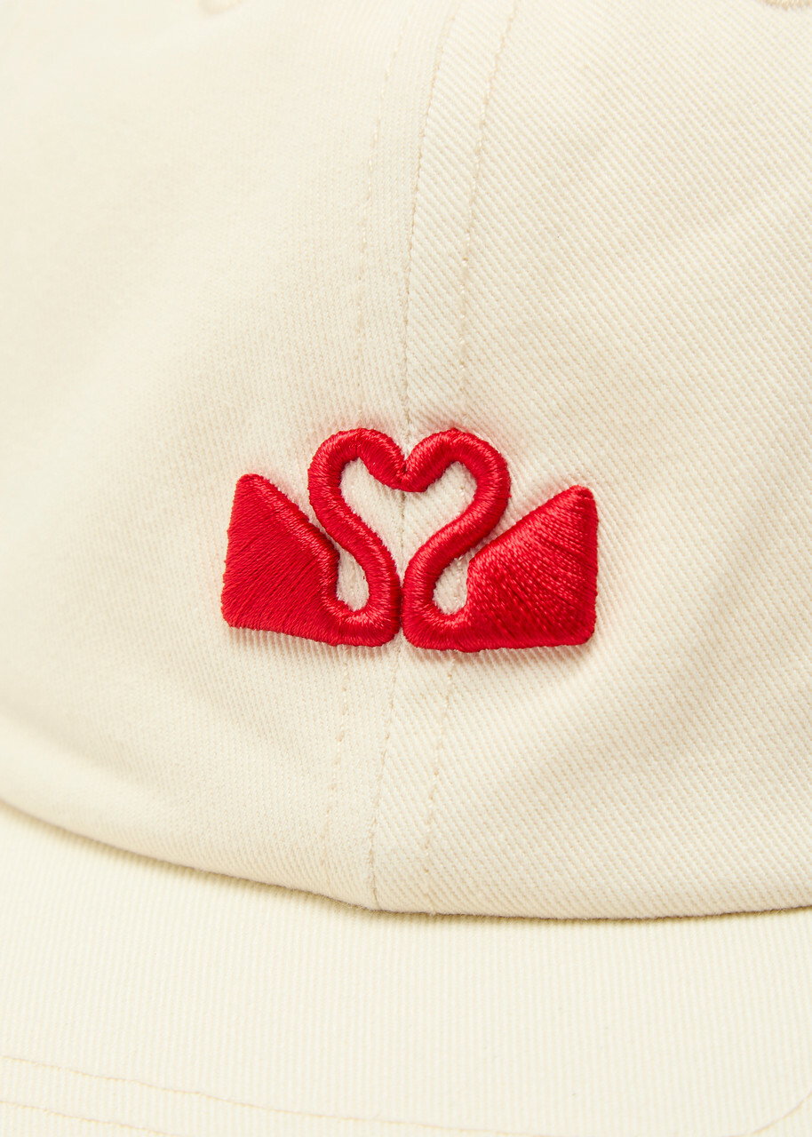 Spence Super Dad Logo-embroidered Cotton cap - White - One Size