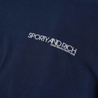 Sporty & Rich Disco T-Shirt in Navy/White