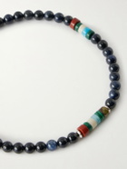 Mikia - Sterling Silver Multi-Stone Beaded Bracelet - Blue