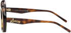 LOEWE Brown Curvy Glasses