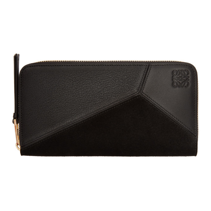 Loewe Black Puzzle Continental Wallet