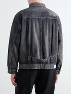 Neighborhood - Savage Embroidered Denim Jacket - Gray