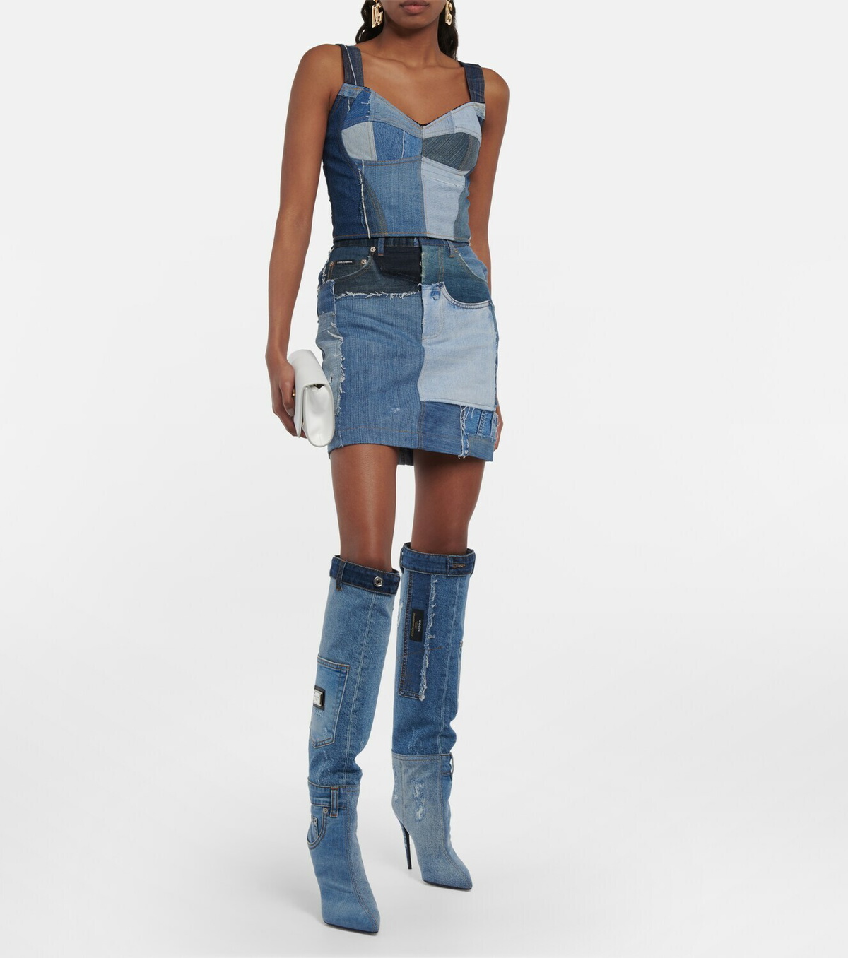 40号【DOLCE&GABBANA】スカート ブラックのウィメンズ ロンゲットスカート バージンウール