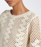 Posse Saskia cropped crochet cotton top