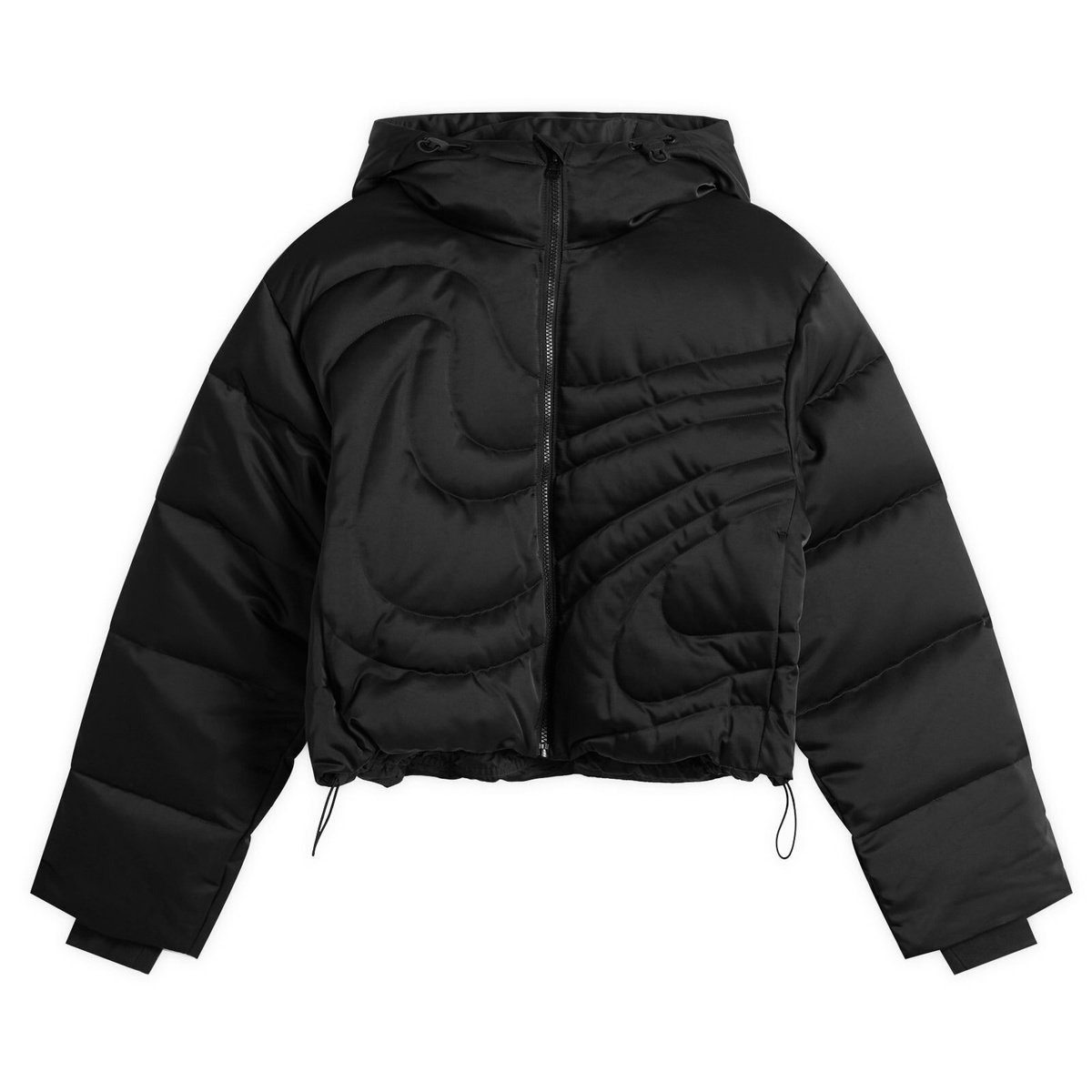 Nike Women's Swoosh Puffer Jacket in Black