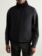 Yves Salomon - Reversible Leather-Trimmed Shearling and Shell Gilet - Black