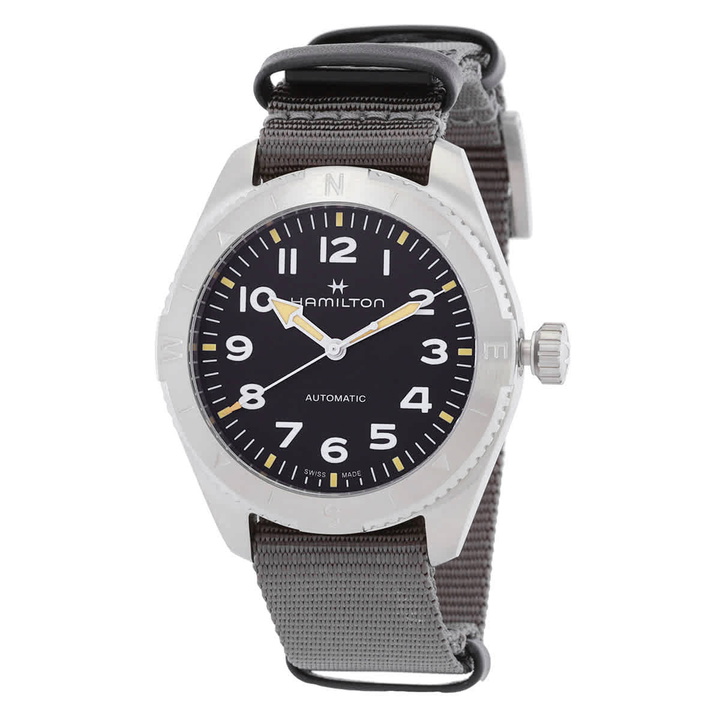 Photo: Hamilton Khaki Field Automatic Black Dial Watch H70315930