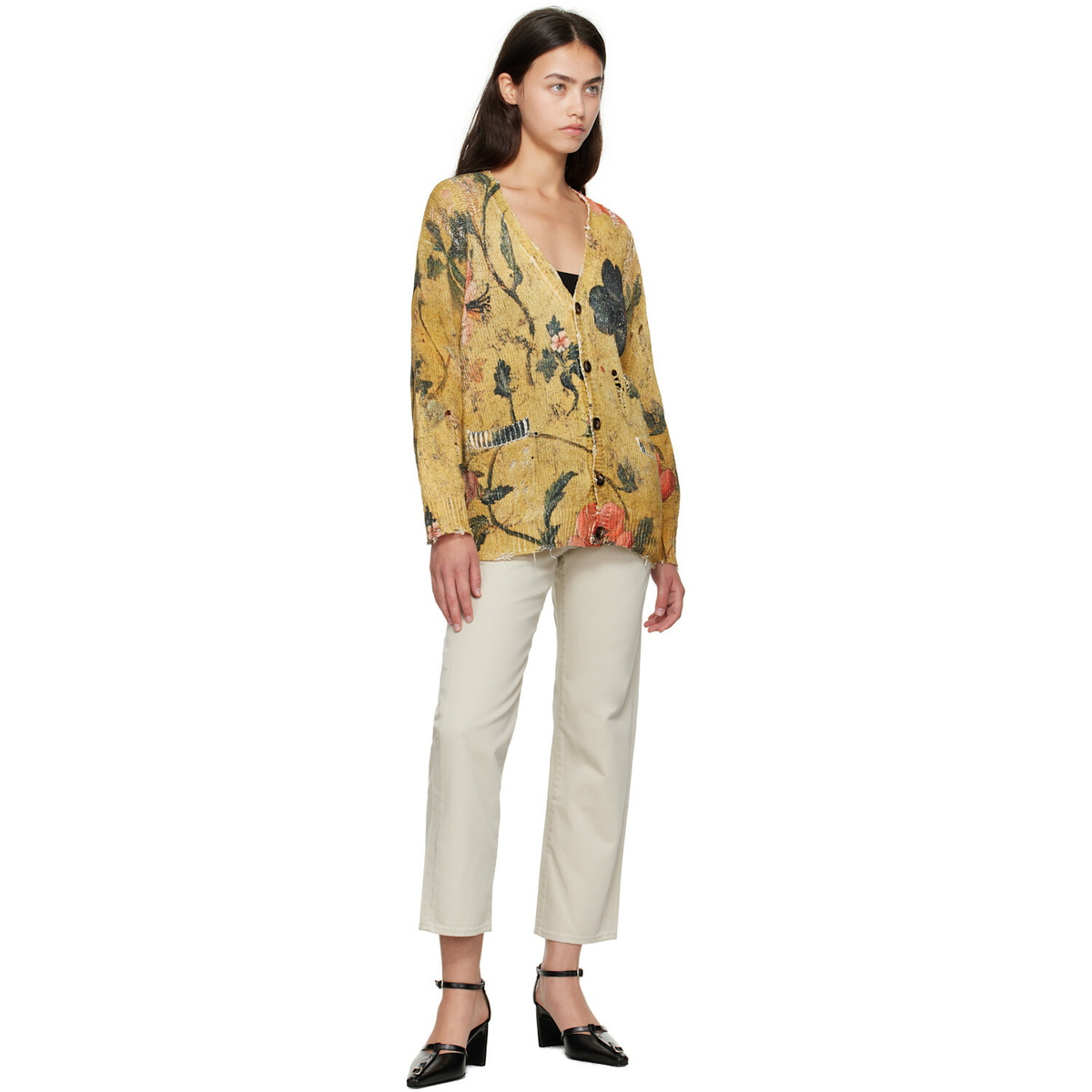 R13 Beige Romeo Jeans