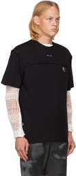 HELIOT EMIL Black Muster T-Shirt