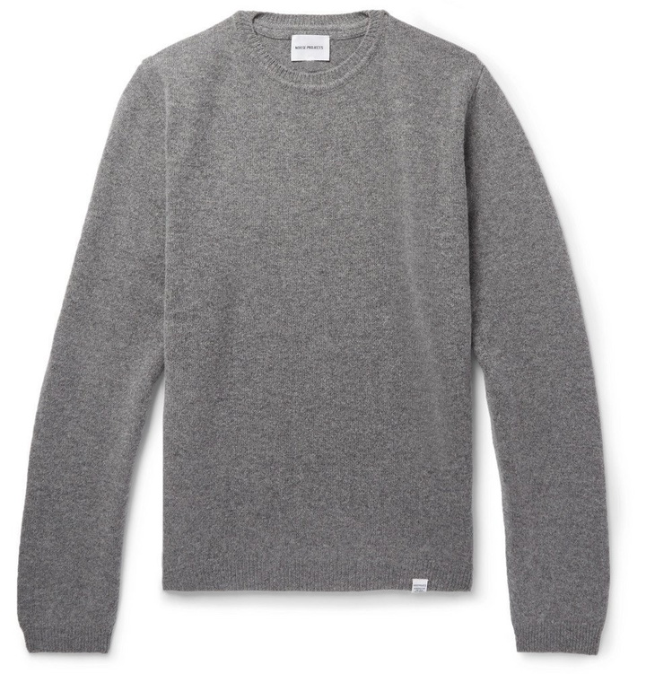 Photo: Norse Projects - Sigfred Brushed-Wool Sweater - Men - Gray