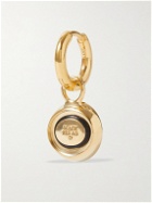 Maria Black - Marco Tyra Happy Gold-Plated and Resin Single Hoop Earring