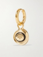 Maria Black - Marco Tyra Happy Gold-Plated and Resin Single Hoop Earring
