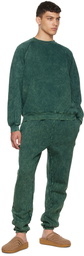 Les Tien Green Cotton Sweatshirt