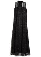 Staud Albee Sequin-embellished Maxi Dress Black