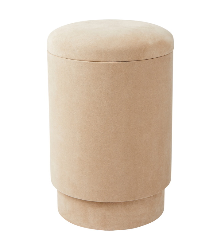Photo: Michaël Verheyden Suede stool