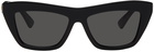 Bottega Veneta Black Cat-Eye Sunglasses