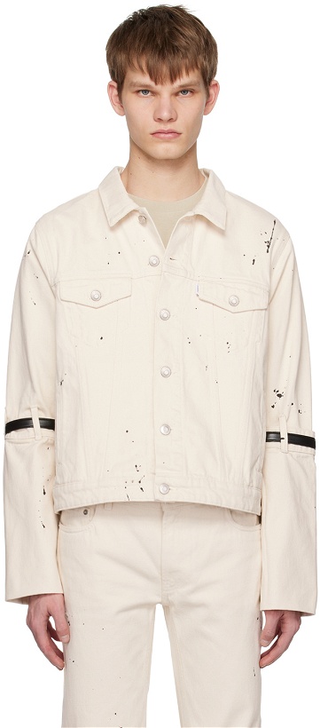 Photo: Coperni White Hybrid Denim Jacket
