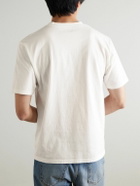 KAPITAL - Printed Cotton-Jersey T-Shirt - White