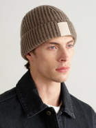 LOEWE - Logo-Appliquéd Ribbed Cashmere Beanie
