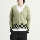 Second/Layer Men's Second Layer Chevy Cardigan in Green/Black