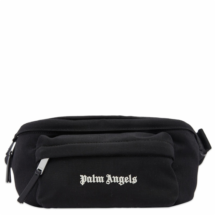 Photo: Palm Angels Men's Cordura Logo Cross Body Bag in Black 