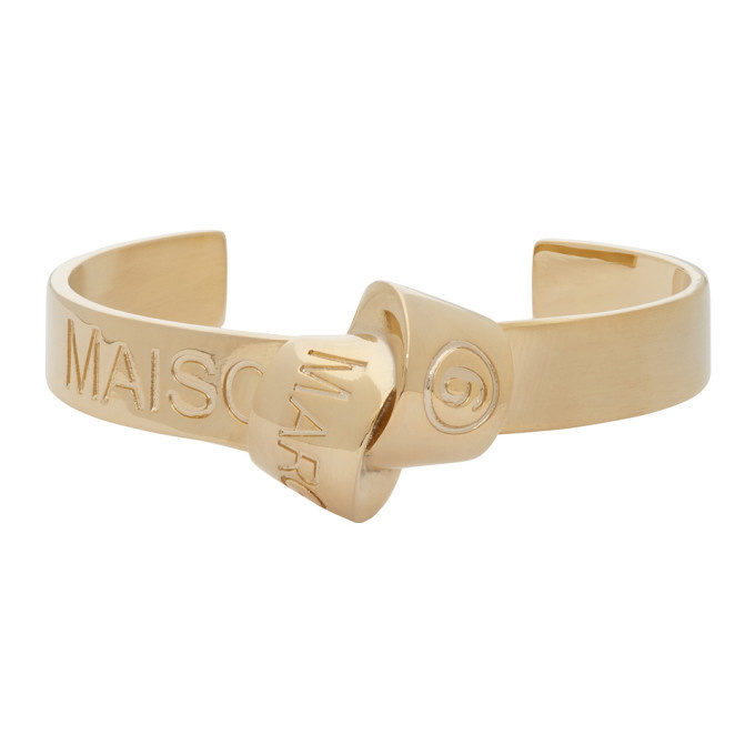Photo: MM6 Maison Margiela Gold Knot Bracelet