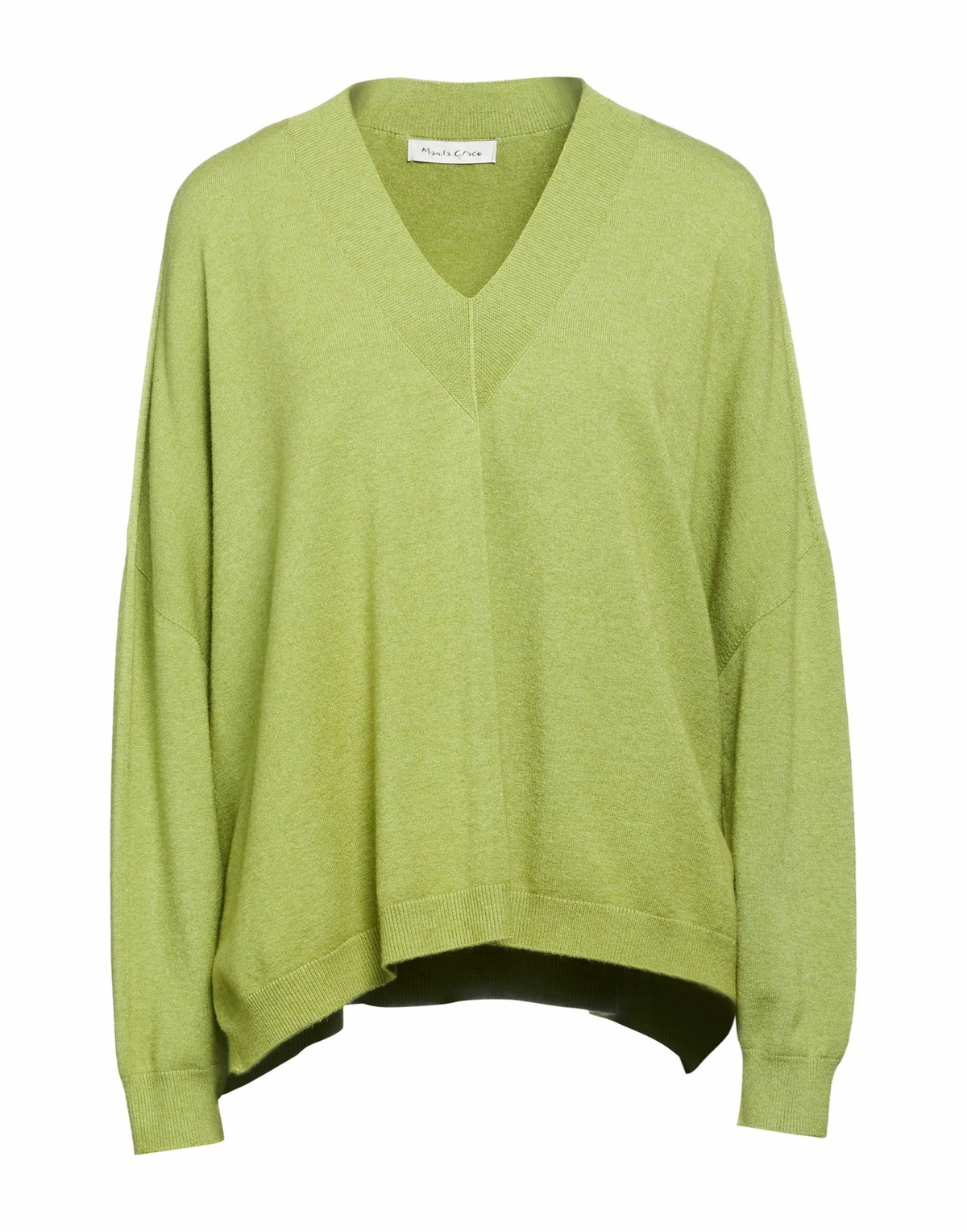 Manila Grace Womens Sweater in Lime green