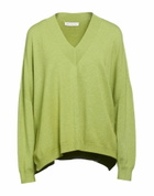 Manila Grace Womens Sweater in Lime green