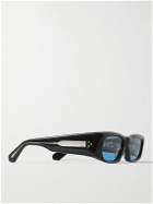 Jacques Marie Mage - Enfants Riches Déprimés The Upsetter Rectangular-Frame Acetate and Silver-Tone Sunglasses