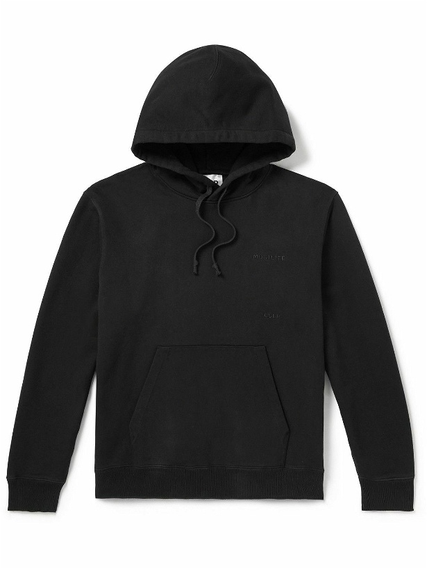 Photo: CDLP - Logo-Embroidered Cotton-Jersey Hoodie - Black