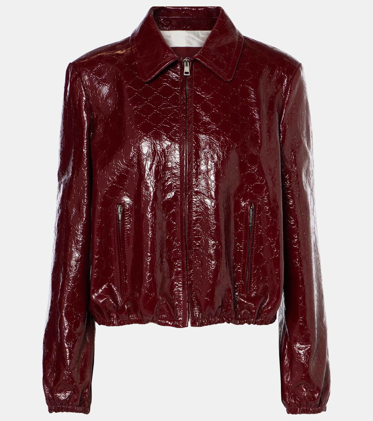Gucci Leather bomber jacket